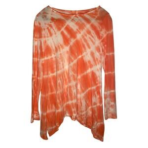 Soft Surroundings - Petite XL - Coral Pink Tie Dye Lounge Top